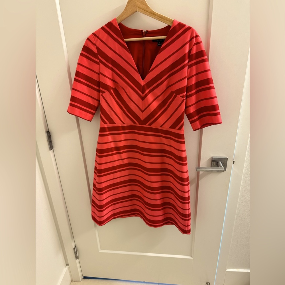 Banana Republic Red Striped Dress size 6